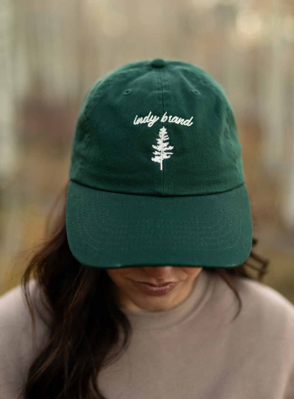 Tree logo dad cap-forest green display picture 1