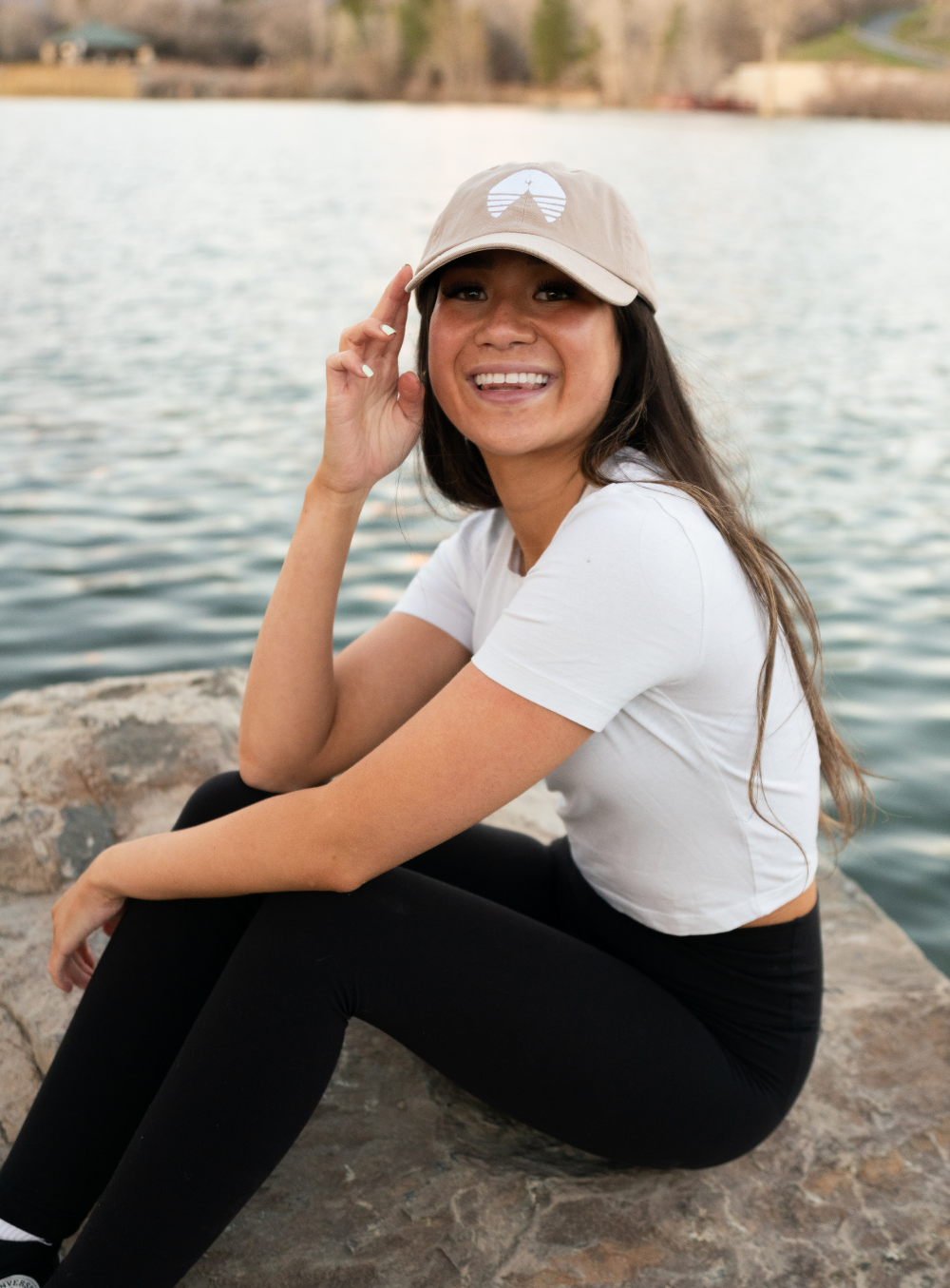 Khaki Logo Dad Cap