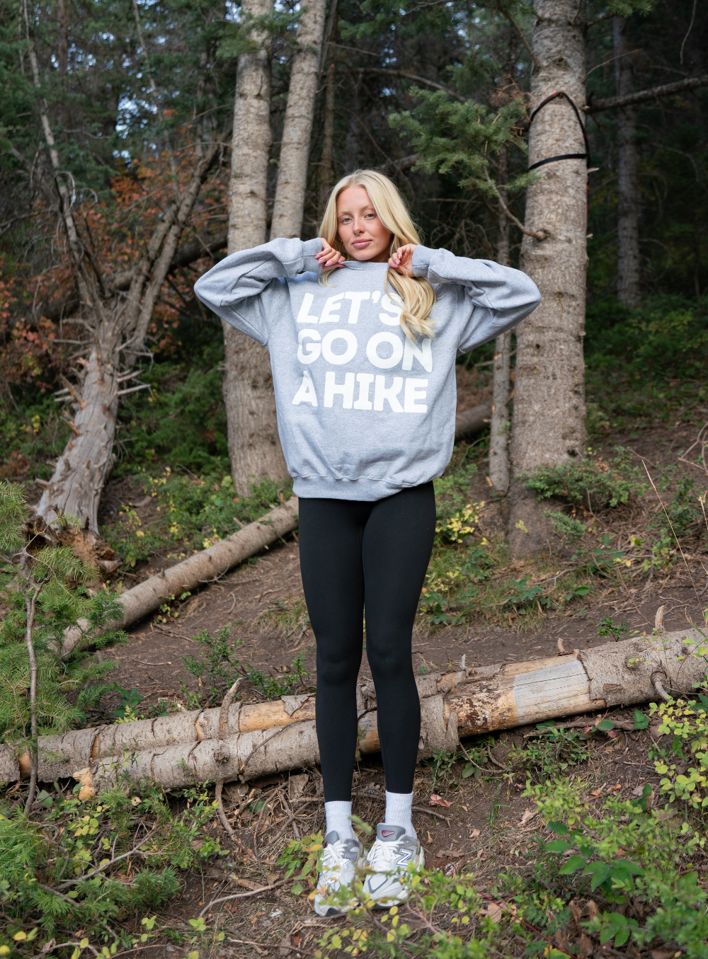 Let's Go On a Hike Gray Sweatshirt (pre-order)