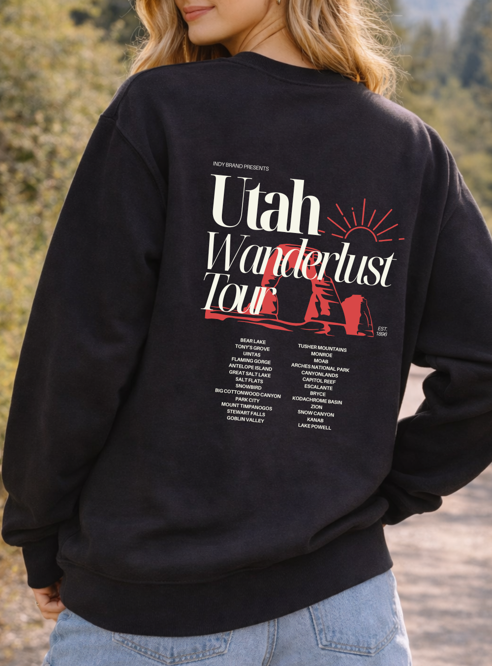 Utah Wanderlust Tour Sweatshirt-pre-order