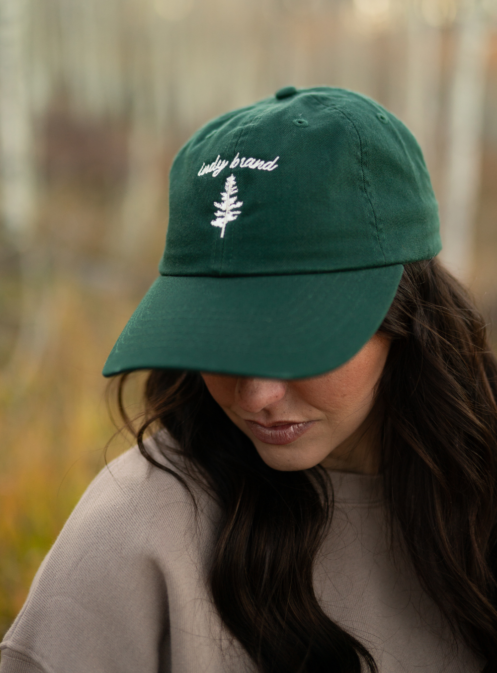 Tree logo dad cap-forest green (pre-order)