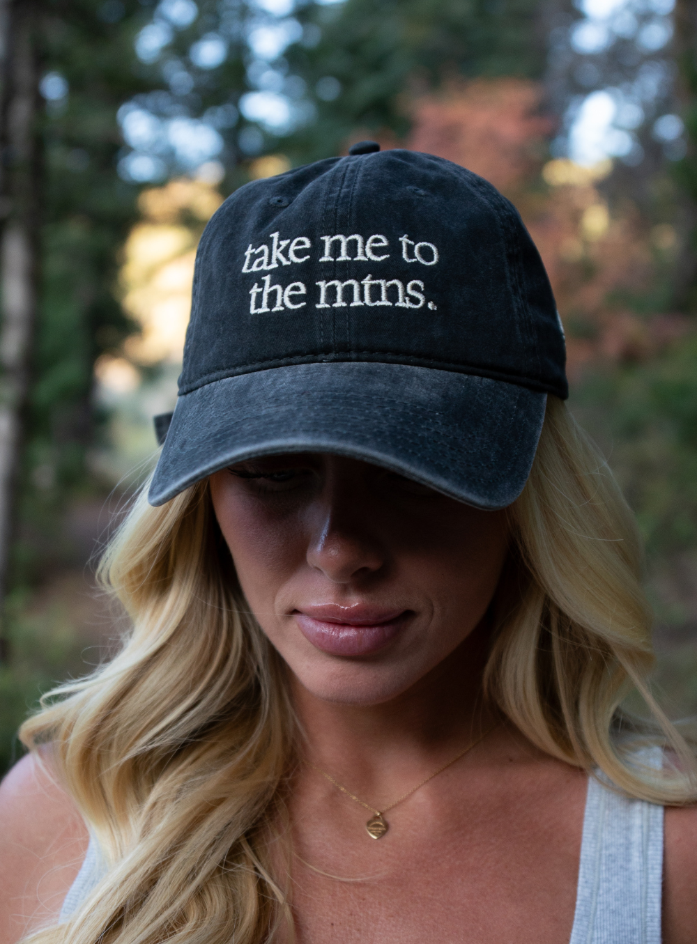 Take Me to the Mtns. Dad cap (pre-order)
