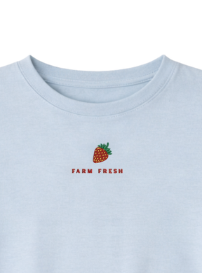 Strawberry Farms Tee embroidered-preorder