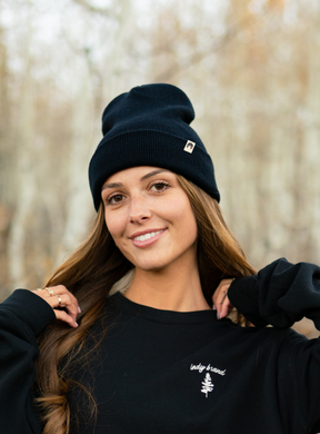 Black Logo Beanie