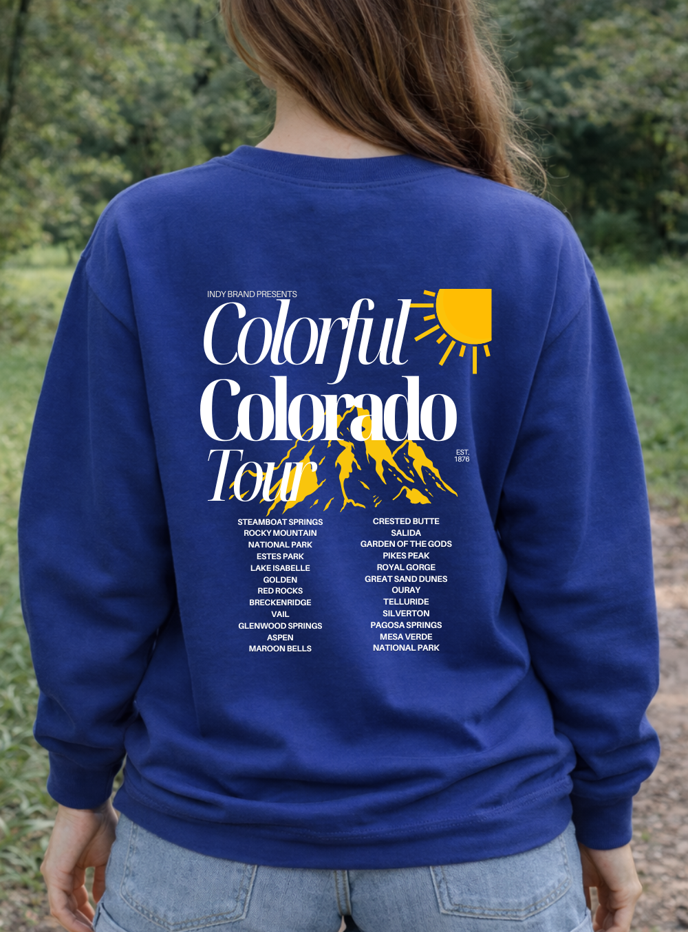 Colorful Colorado Tour Sweatshirt-pre-order