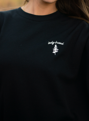 Tree logo black sweatshirt (pre-order)