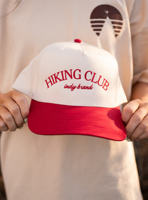 Hiking Club Hat-Red