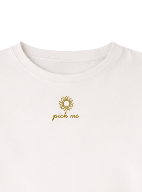 Pick Me Tee embroidered - preorder