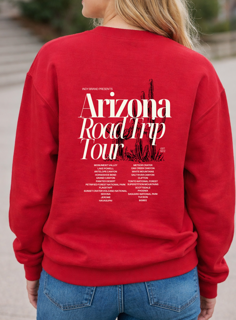 Arizona Road Trip Tour Sweatshirt-pre-order