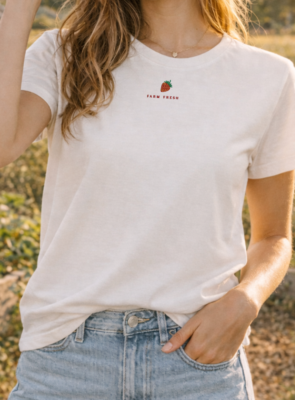 Strawberry Farms Tee embroidered-preorder