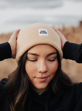 Beige Beanie
