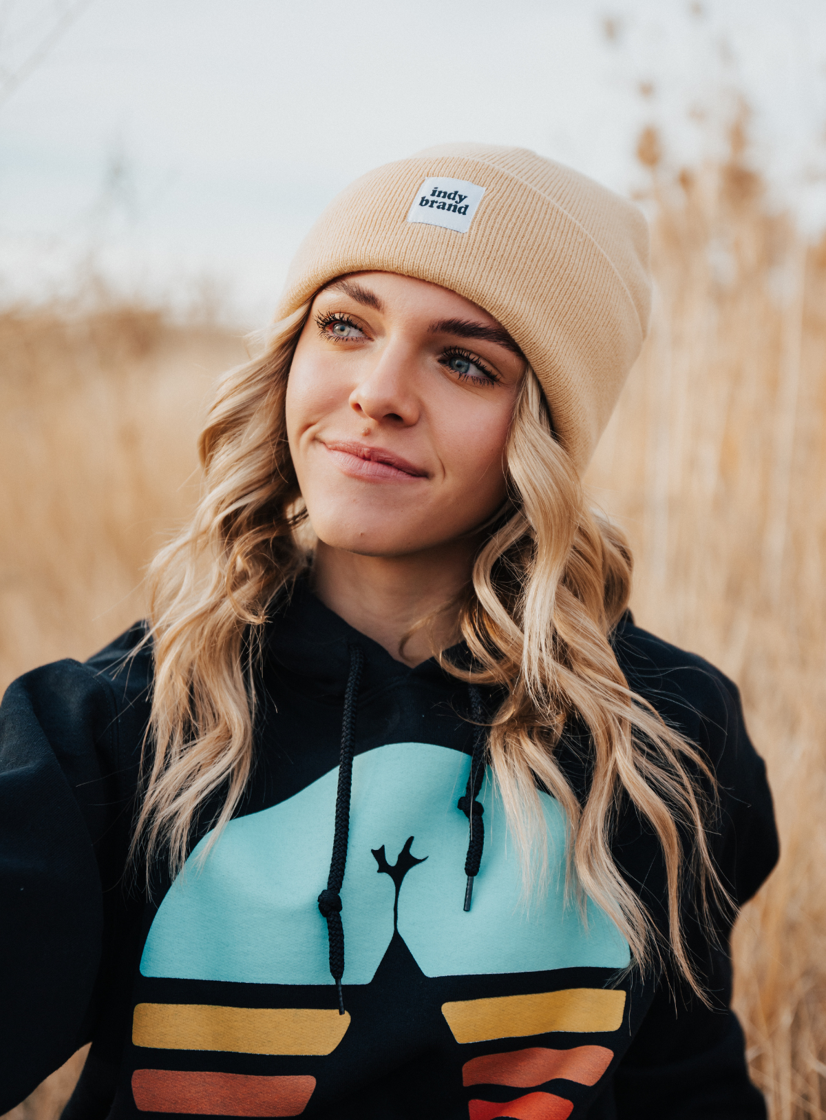 Beige Beanie