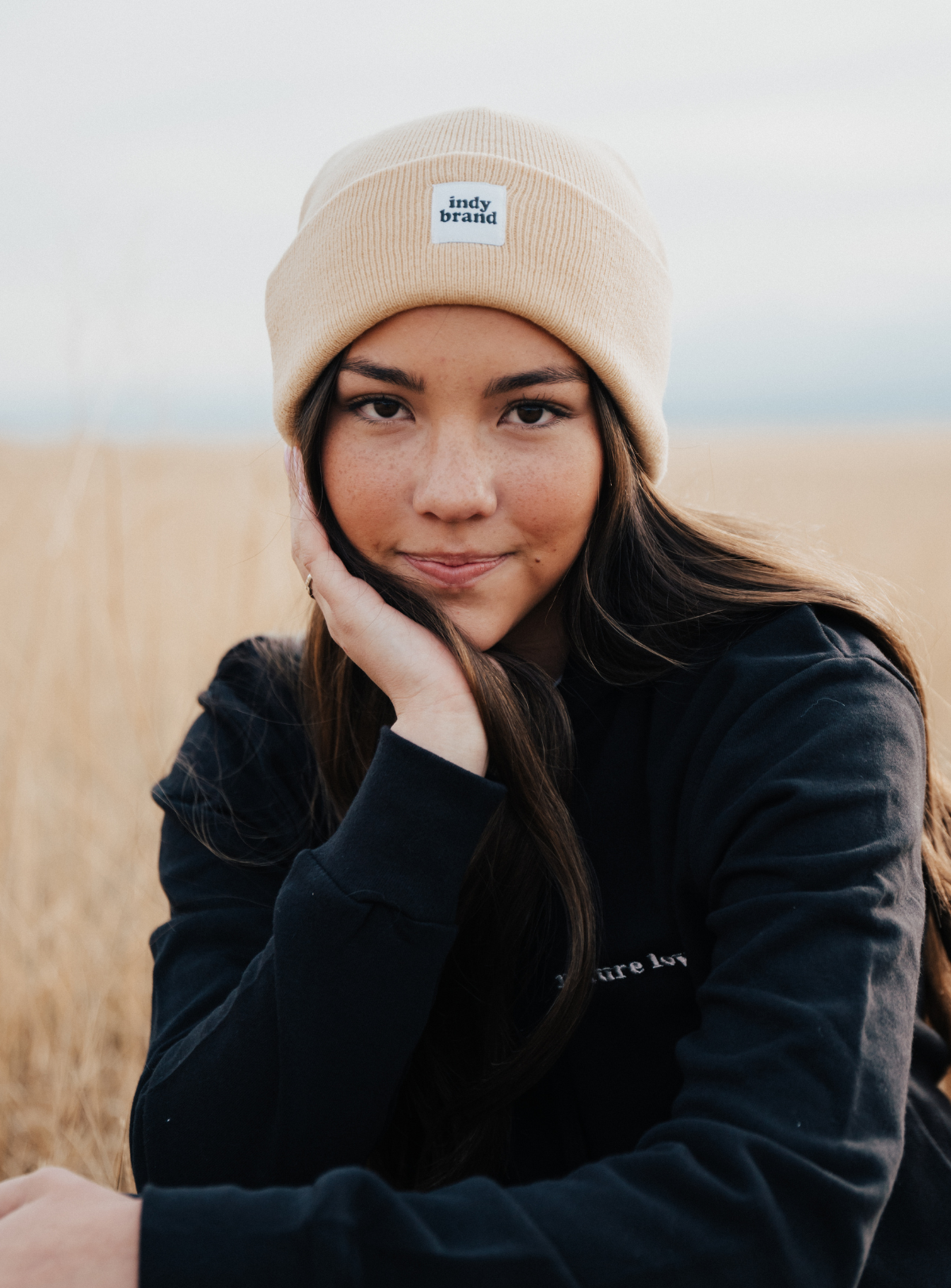 Beige Beanie
