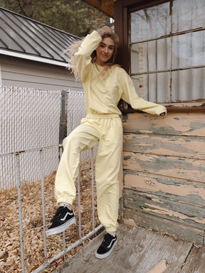 Indy Brand SWEATSHIRT LEMON COLOR SET TOP